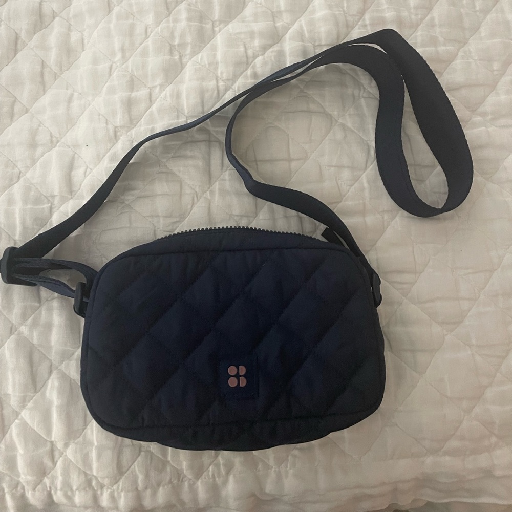 Sweatty Betty Navy Quilted Bag